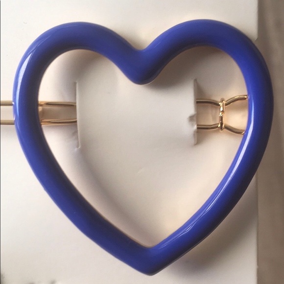 NEW Royal Blue Heart Hair Clip - Picture 5 of 10